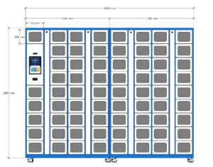 36-Door Smart Tool & Material Locker