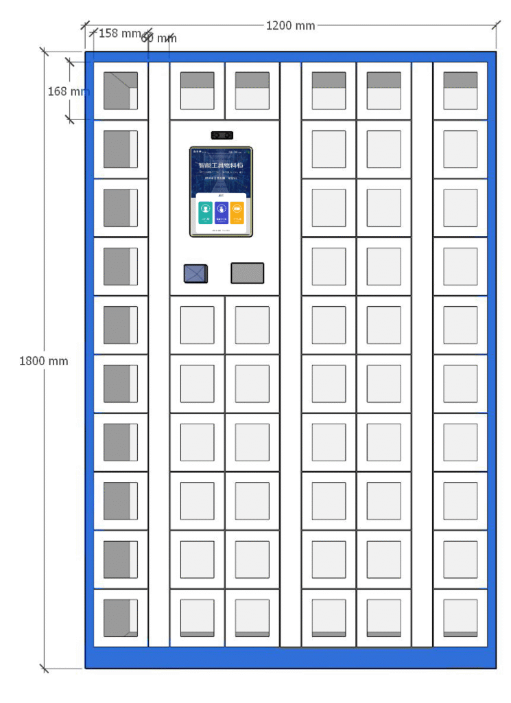 60-Door Locker Cabinet