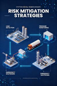 Hydrogen storage and transportation systems with safety monitoring