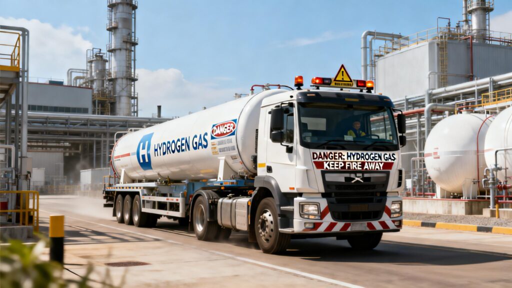 Compressed hydrogen transportation using tube trailers