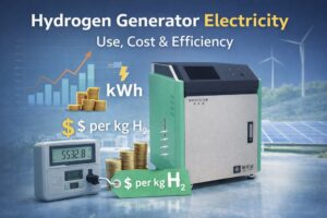 Calculating the electricity cost of a hydrogen generator