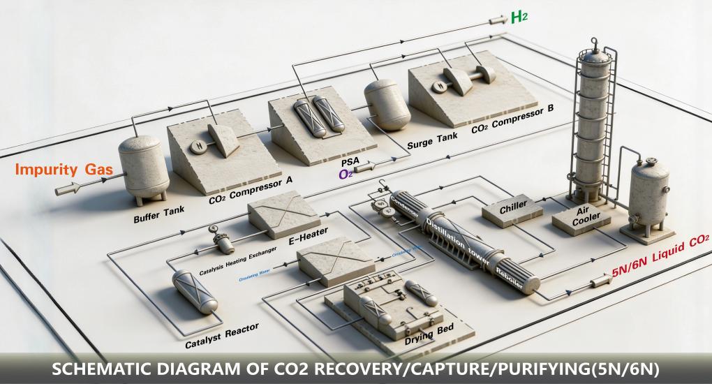 CO2 RecoverPurify Process