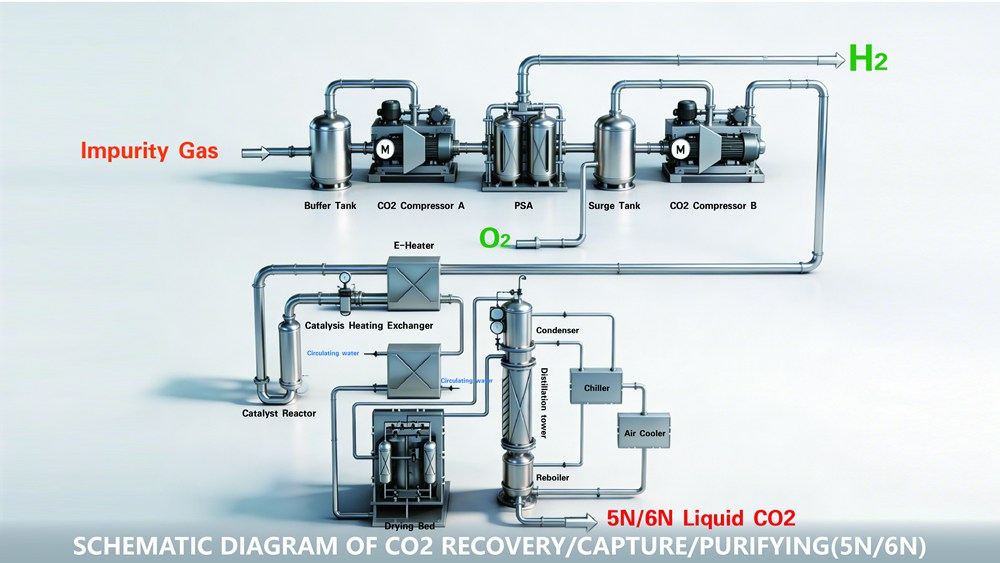 CO₂ recovery and purification system