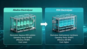Alkaline vs PEM Electrolyzer for Green Hydrogen