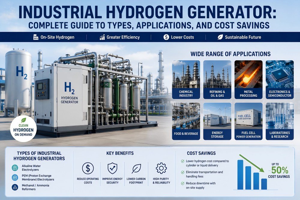 Industrial Hydrogen Generator Complete Guide to Types, Applications, and Cost Savings